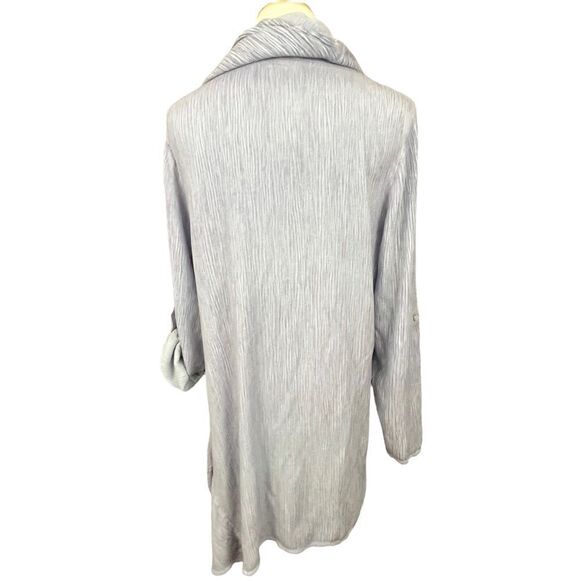 Soft Surroundings Pale Blue Cowl Neck Lagenlook Tunic M - Picture 3 of 8